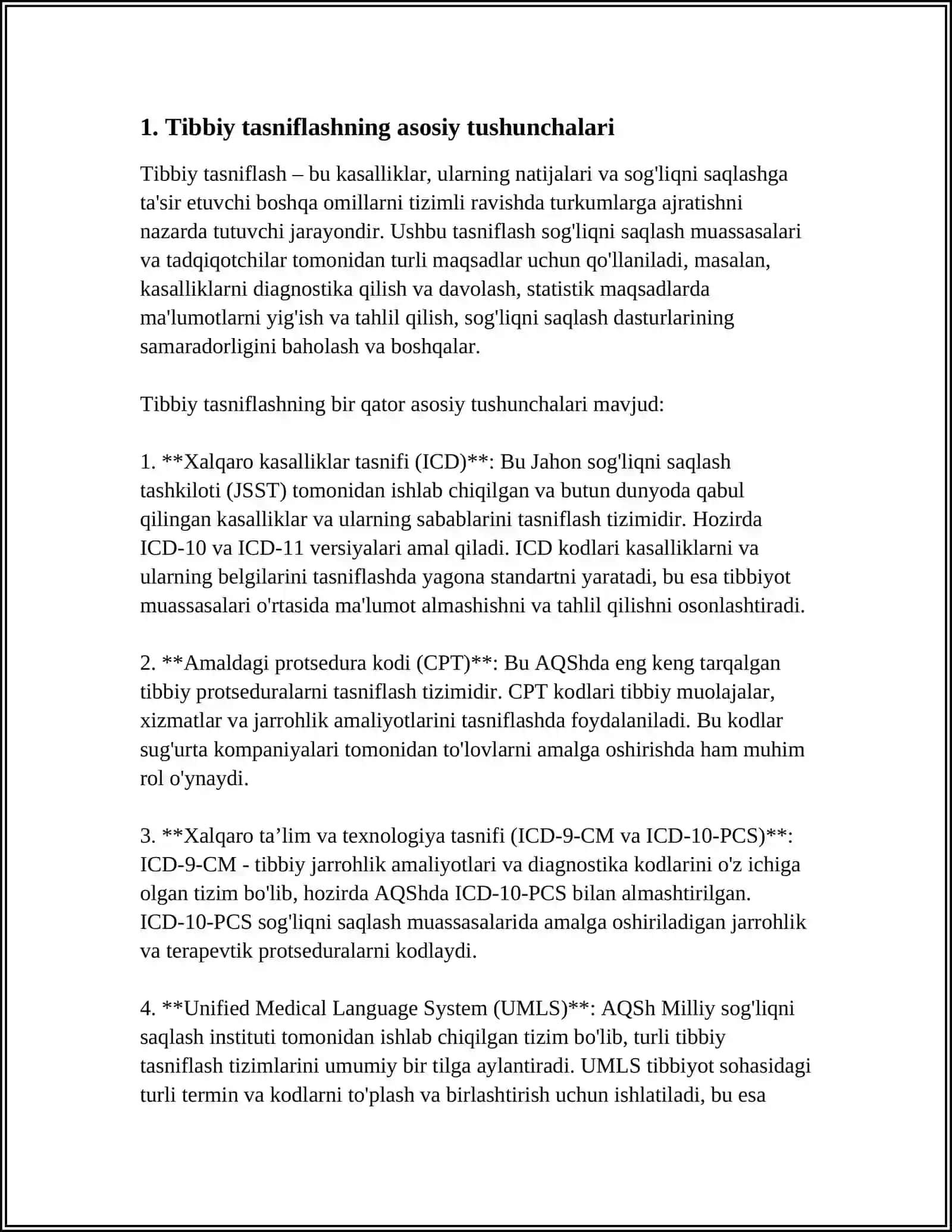 TIBBIY SARALASH TURLARI 3