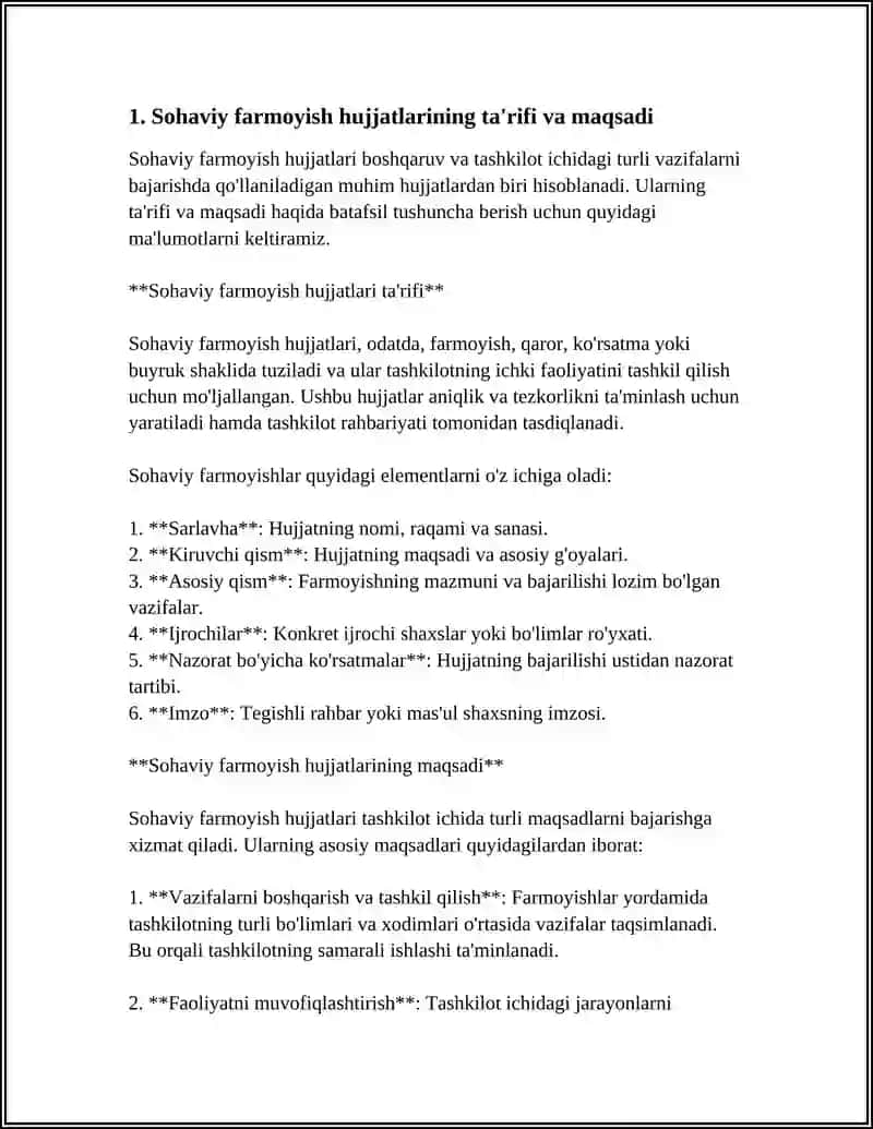 SOHAVIY FARMOYISH HUJJATLARINING XUSUSIYATLARI 3