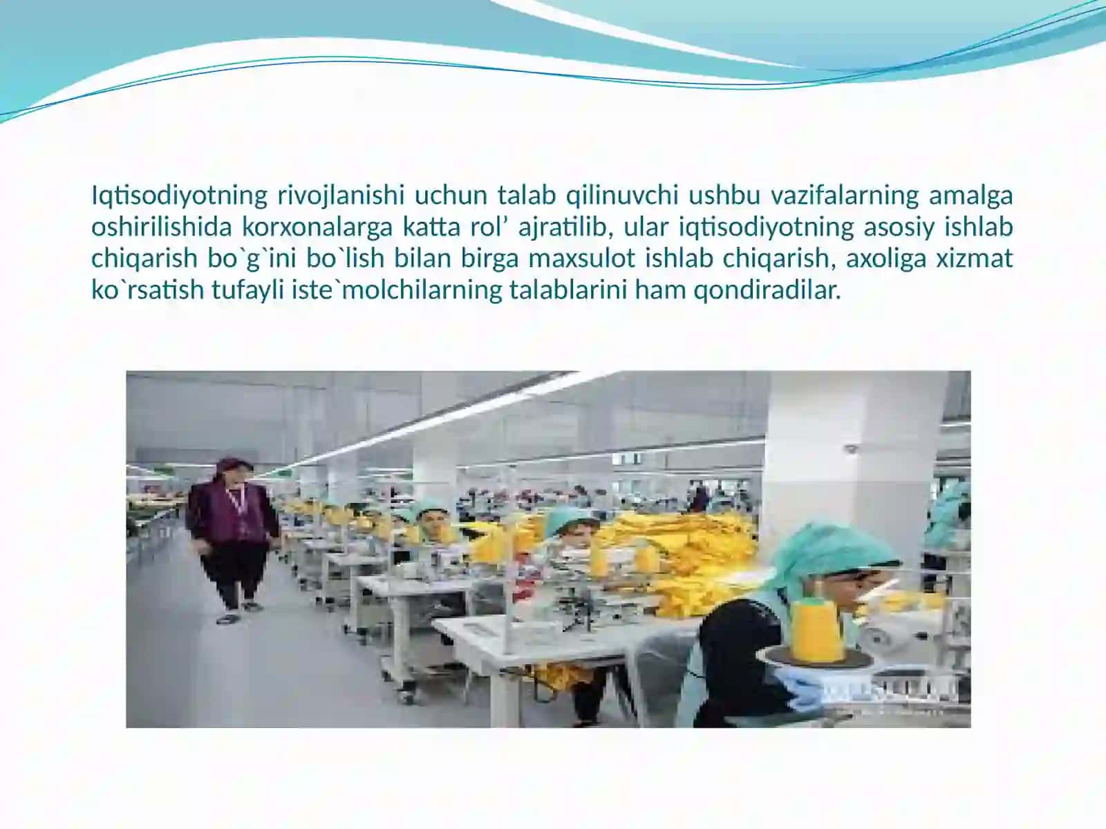 Iqtisodiyotning rivojlanishi uchun talab qilinguvchi ushbu vazifalar 3
