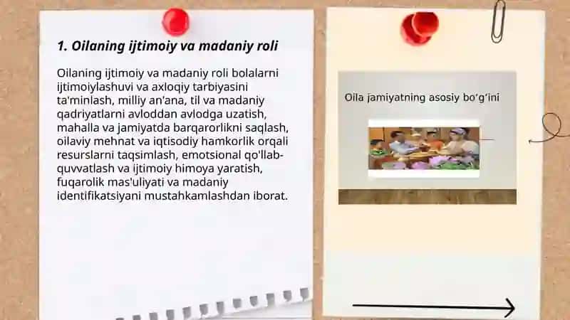 Oilaning ijtimoiy va madaniy roli 3