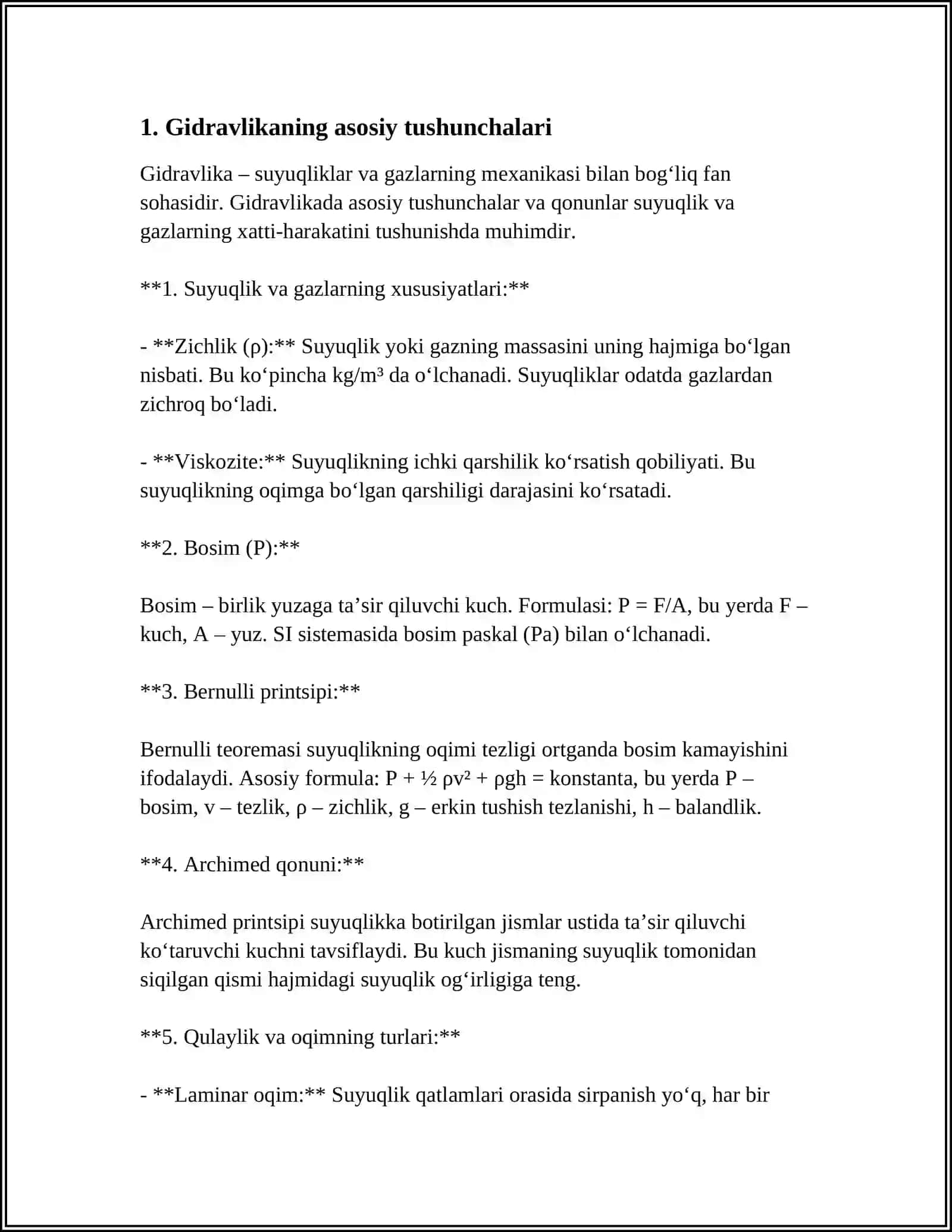 GIDRAVLIKA XAQIDA REFERAT 3