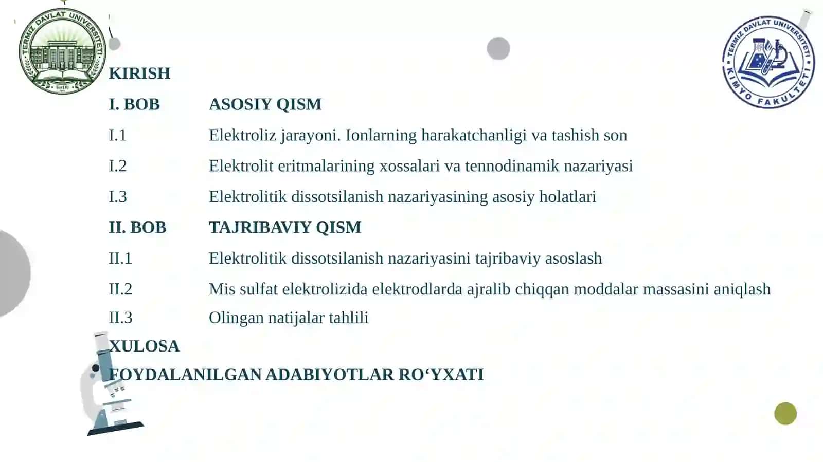 Elektroliz va uning amaliy ahamiyati 3