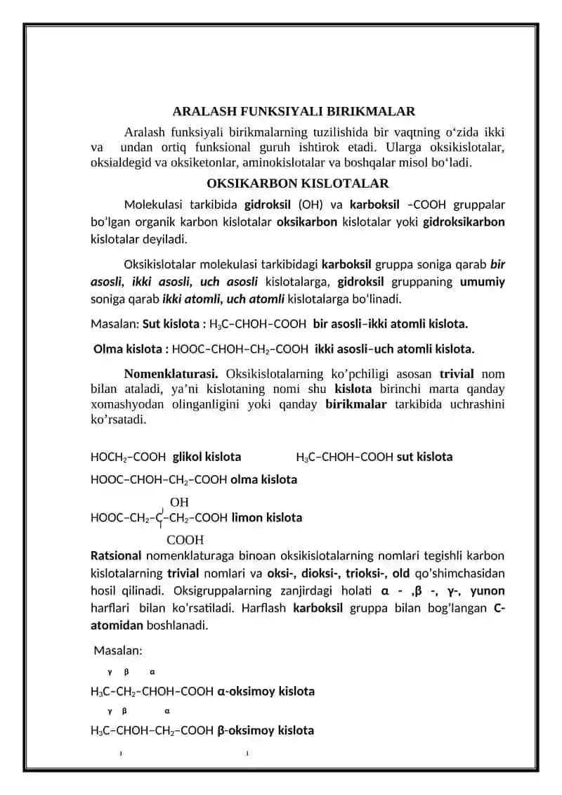 Aralash funksiyali birikmalar 3