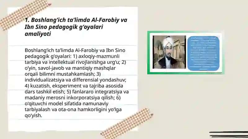 Boshlangʻich taʼlim fanlarini oʻqitilish jarayonida sharq mutafakkirlari merosidan foydalanish 3