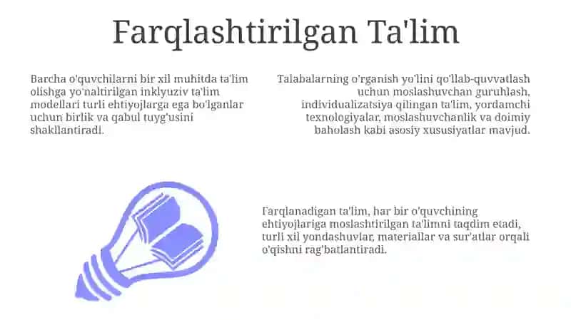 Inklyuziv taʼlim modellari va hususiyatlari 3
