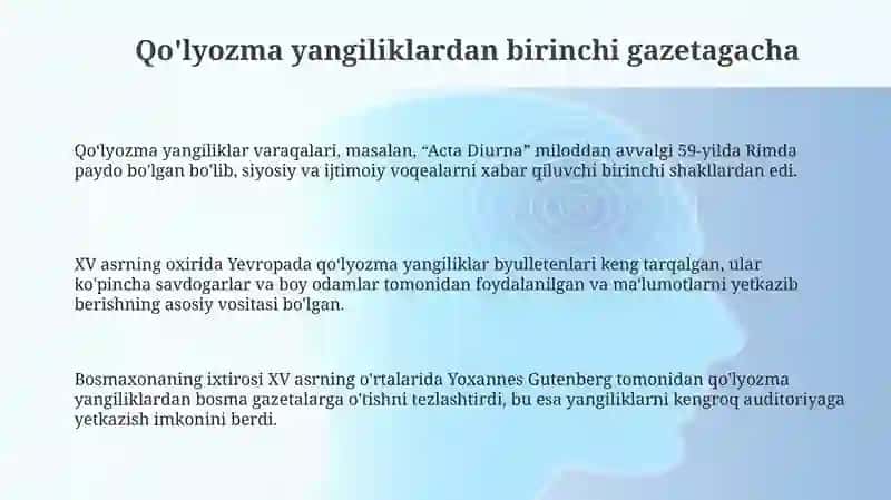 Qo'lyozma yangiliklar 3