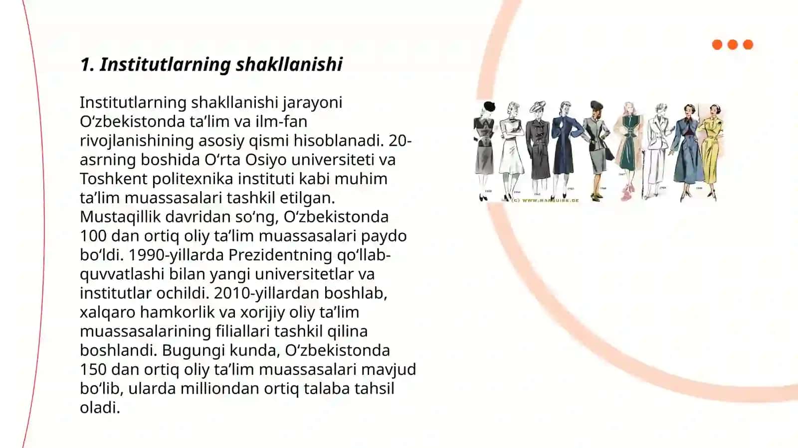 Institutlar rivojlanish evolyutsiyasi 3