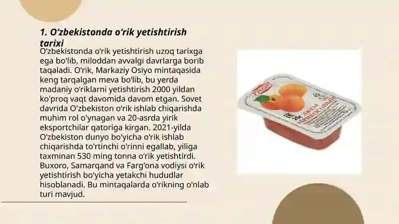 Oʻzbekistonda yetishtiriladigan oʻrik navlari taʼrifi 3