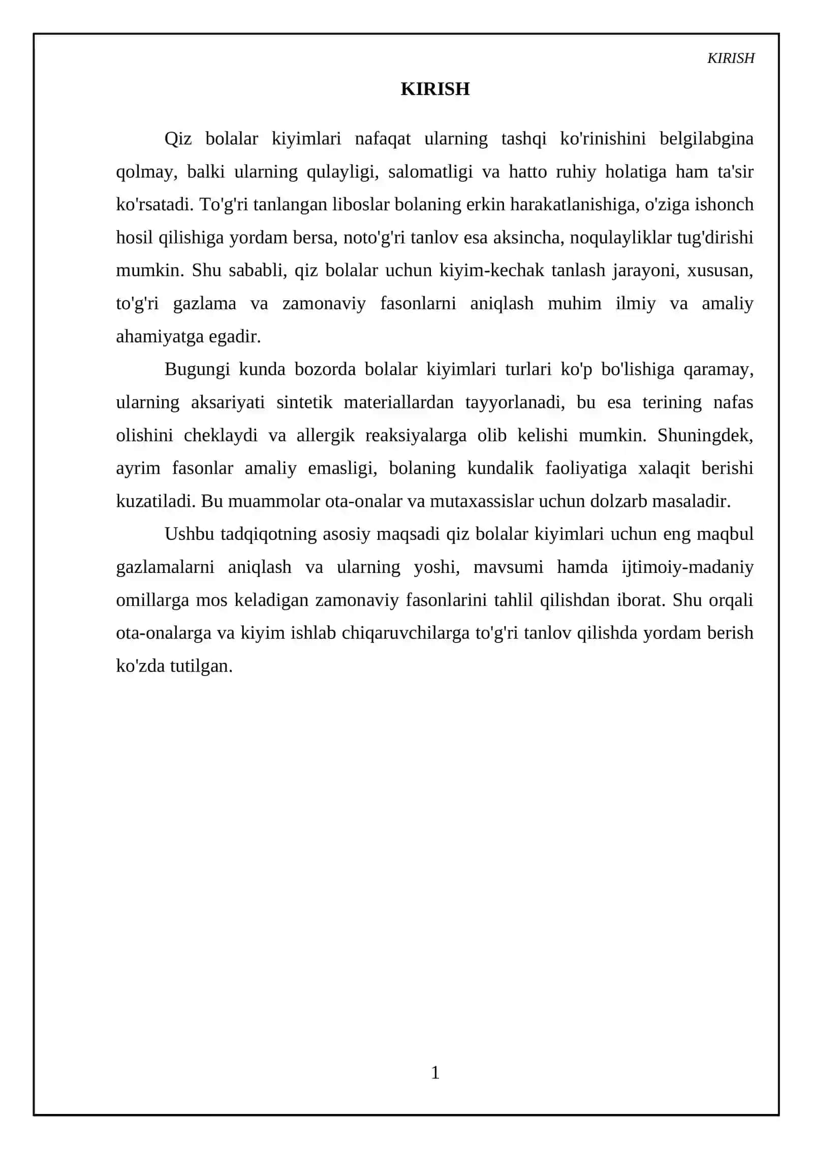 Qiz bolalar kiyimlari haqida ma'lumot, ularga gazlama va fason tanlash 3