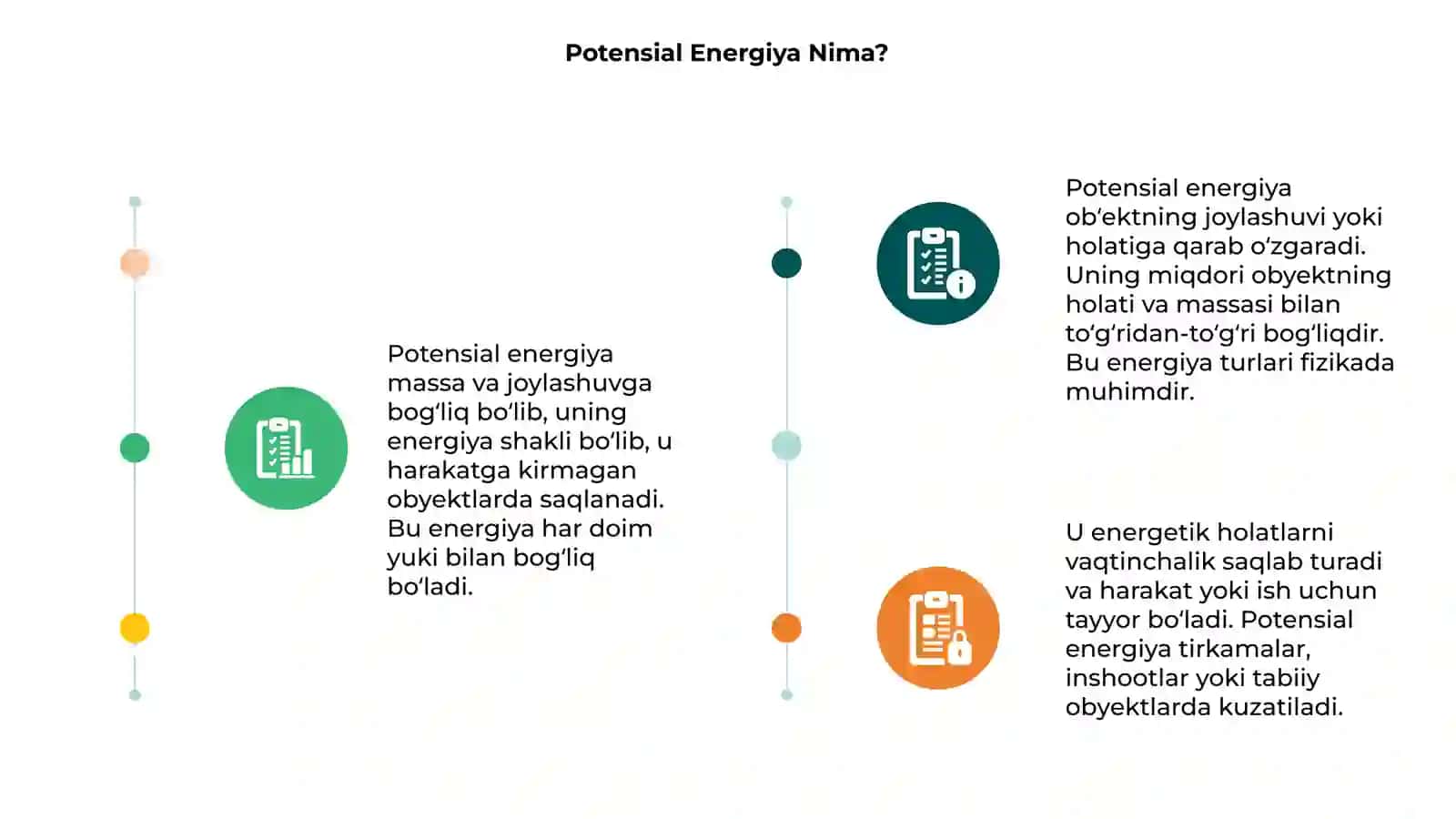 Potensial Energiya Nima? 3