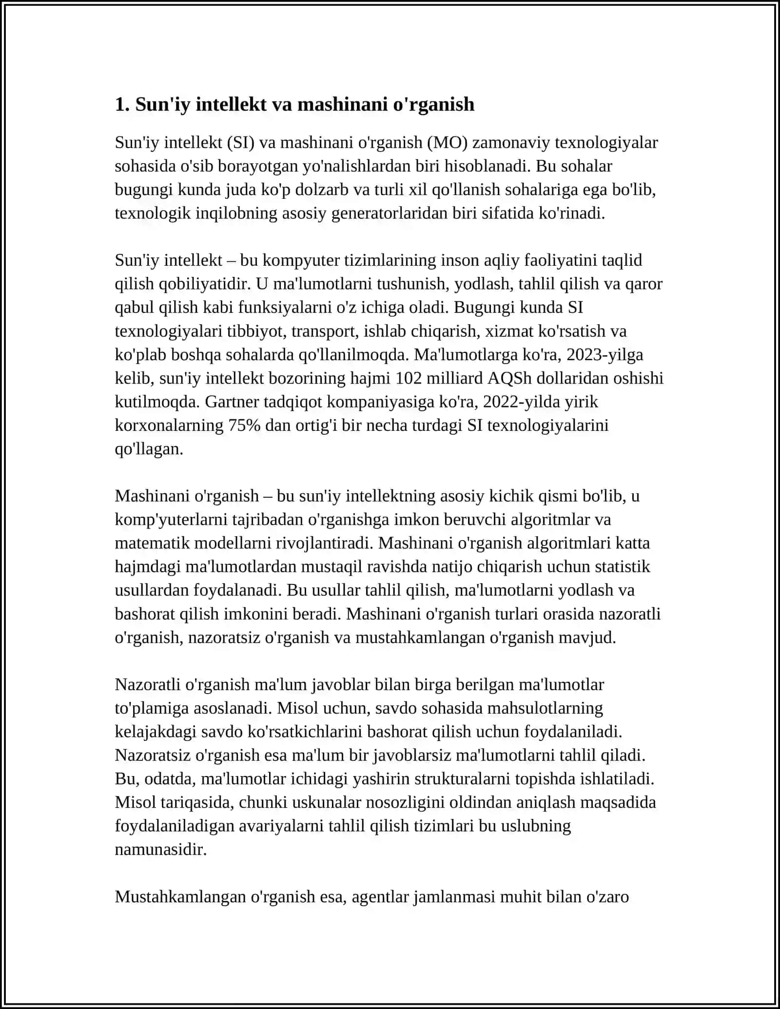 ZAMONAVIY AXBOROTLARNI QAYTA ISHLASH TEXNOLOGIYASI 3