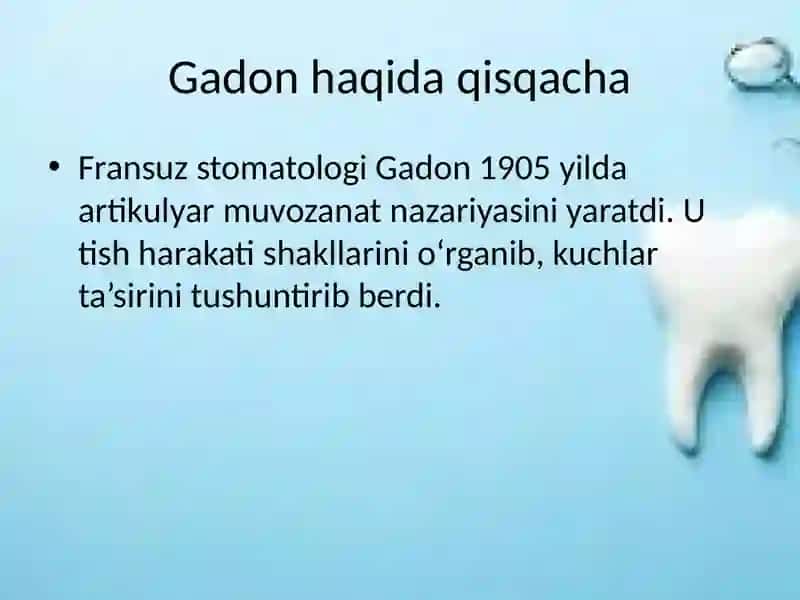 Gadonning Artikulyar Muvozanat Nazariyasi 3