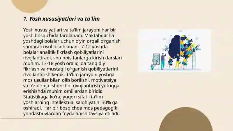 Yosh xususiyatlari va ta'lim 3