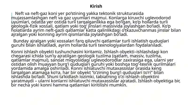 Neft va gazkonlarini ishlash tizimlari 3