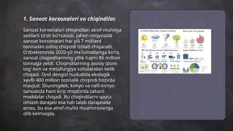 Iqlim oʻzgarishiga taʼsir qiluvchi sunʼiy manbalar 3