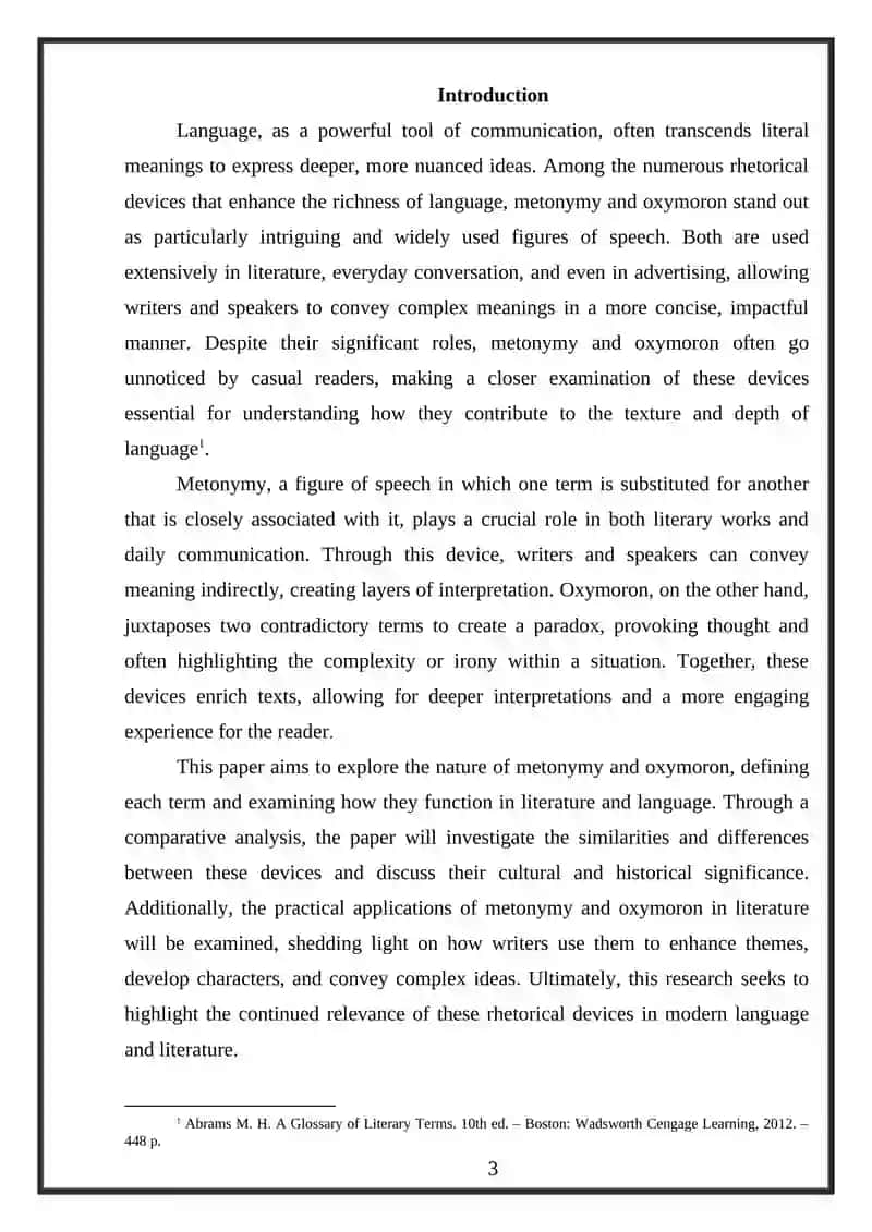 Metonymy and Oxymoron 3