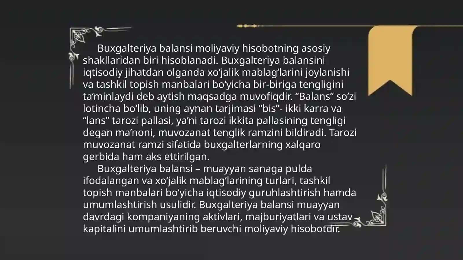 Buxgalteriya balansi iqtisodiy mazmuni va tuzilishi 3