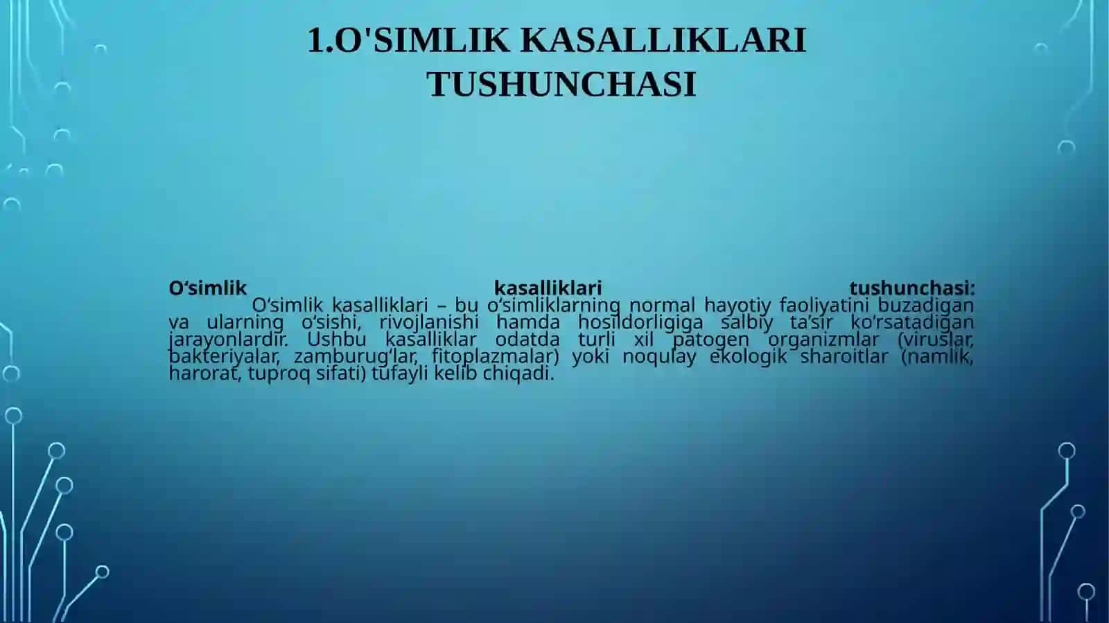 O'simlik kasalliklari tushunchasi 3