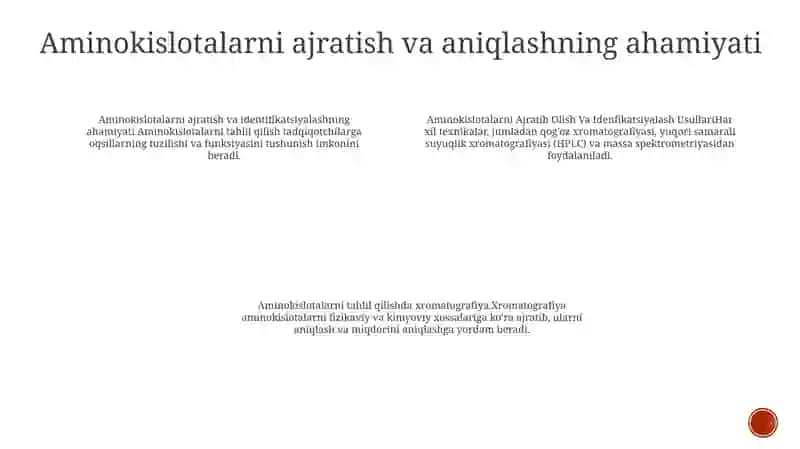 Aminokislotalarni Ajratib Olish Va Idenfikatsiyalash Usullari 3