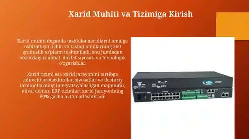 Xarid muhiti va Tizimiga Kirish 3