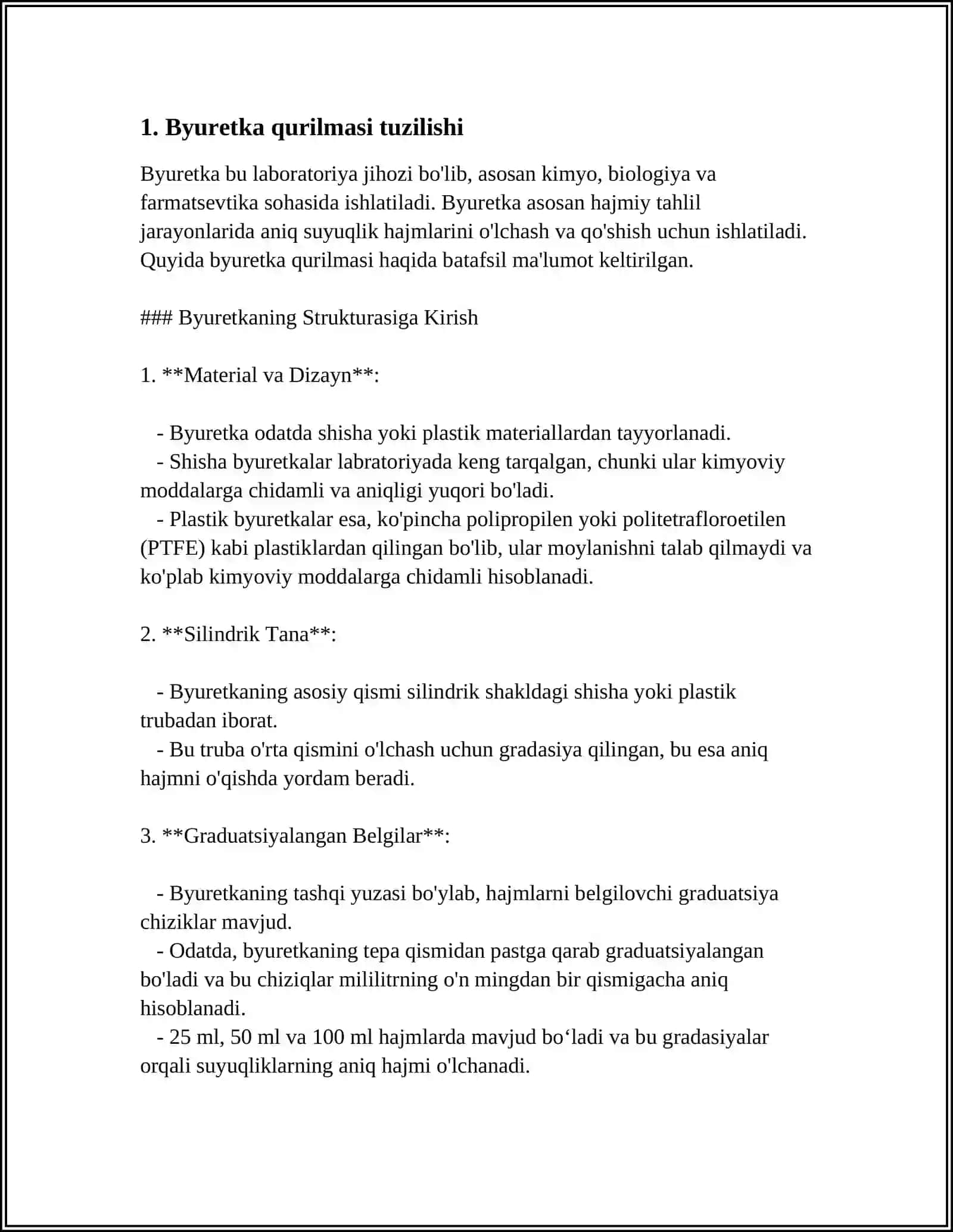 BYURETKA QURILMASIDAN FOYDALANIB KONSENTRLANGAN ERITMALAR TAYYORLASH 3