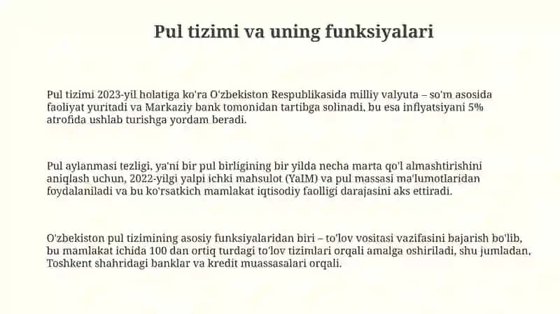 Pul-tizimi va Pul-kredit siyosati 3