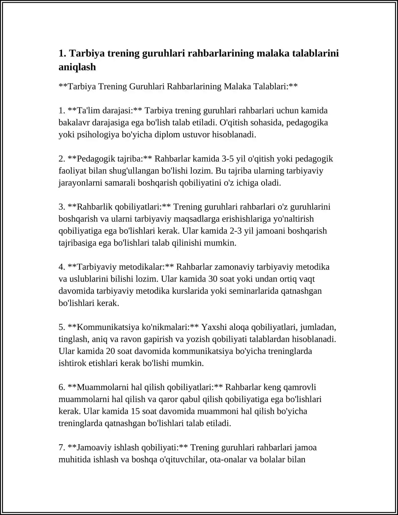 TARBIYA TRENING GURUHLARIDAGI BOSHLOVCHILARNI TAYYORLASH VA ATTESTATSIYA QILISH MASALALARI 3