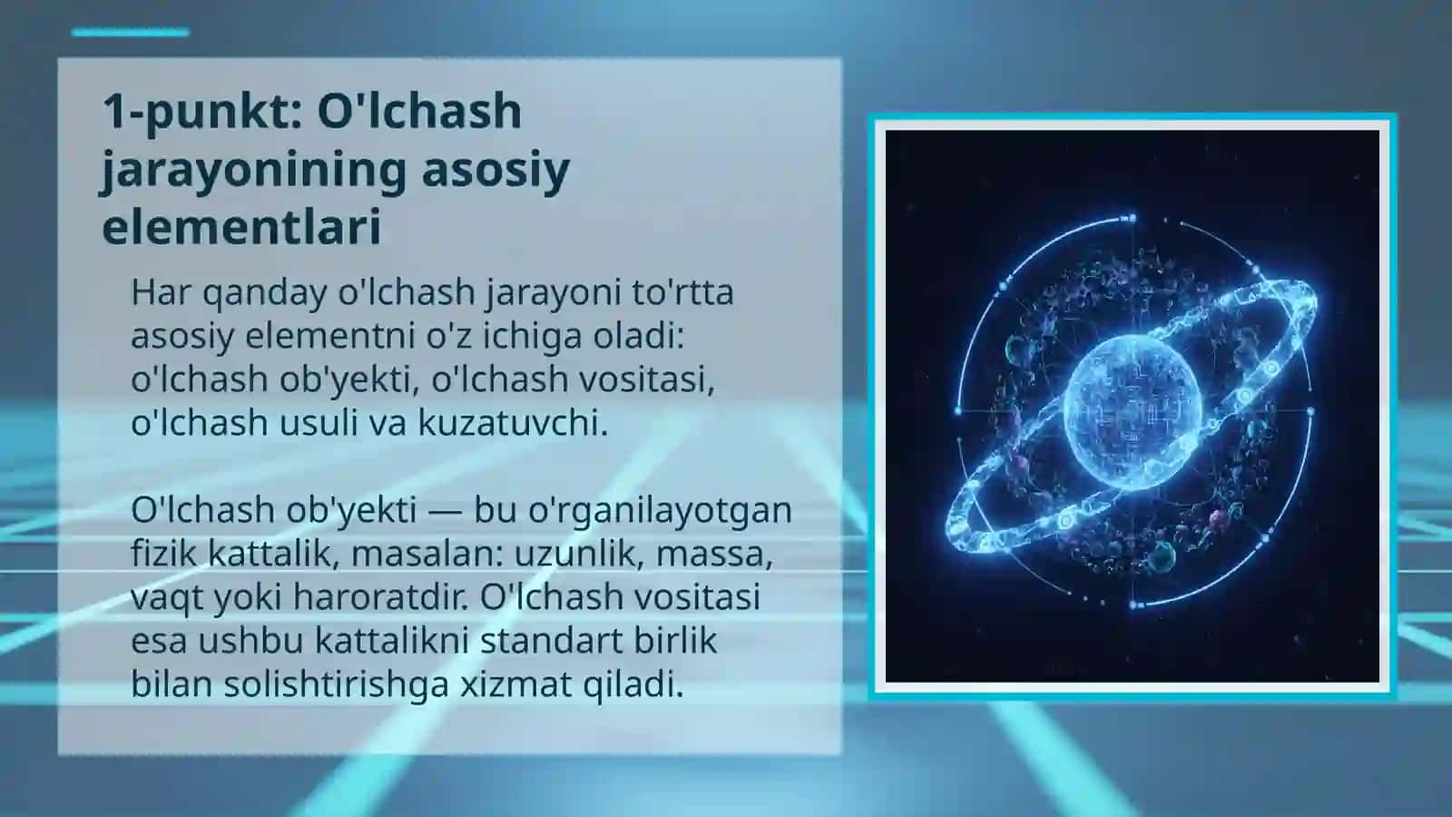 O'lchashlarning usullari va turlari: Kirish va Reja 3