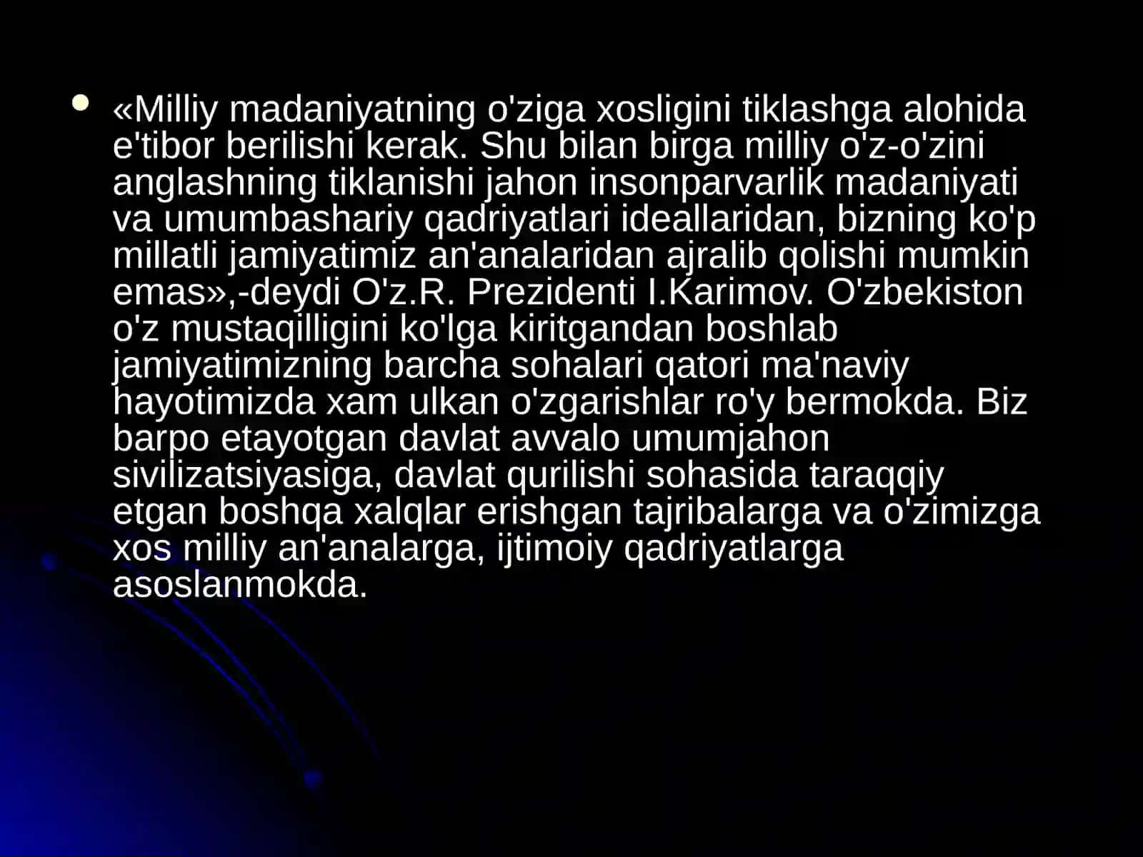 Nigoraning Ma’naviyat va dinshunoslik fanidan perezentatsiyasi 3