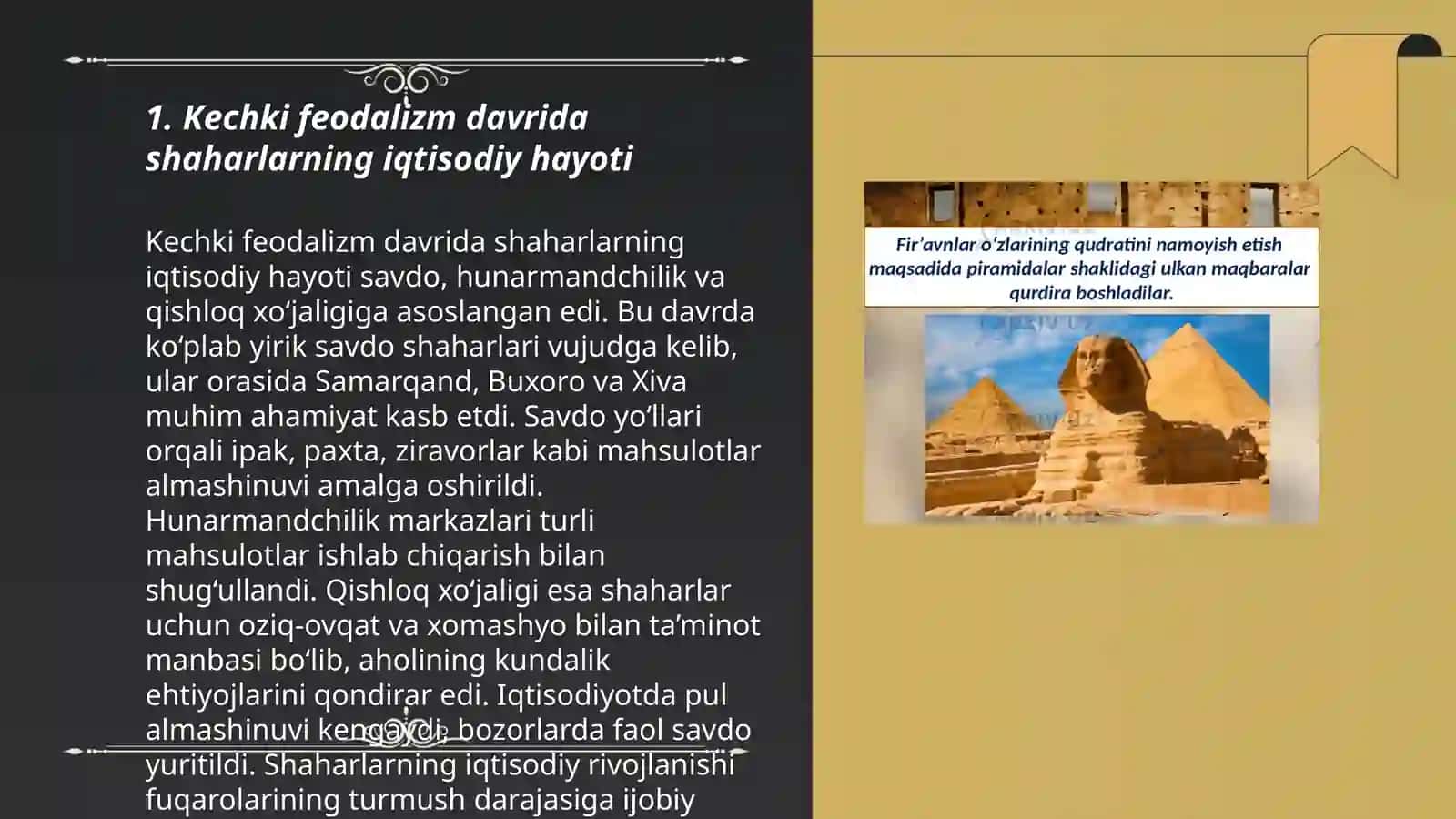 Kechki Feodalizm Davrida Shahar Xoʻjaligining Tiklanishi 3