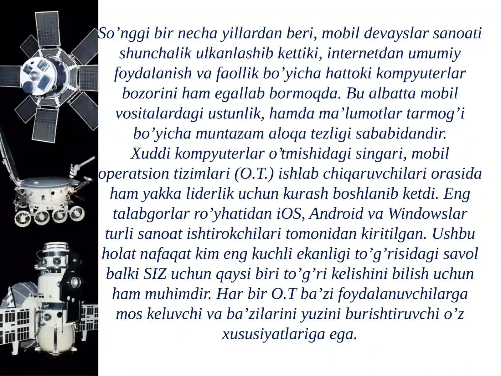 Android va IOS mobil operatsion tizimlari 3
