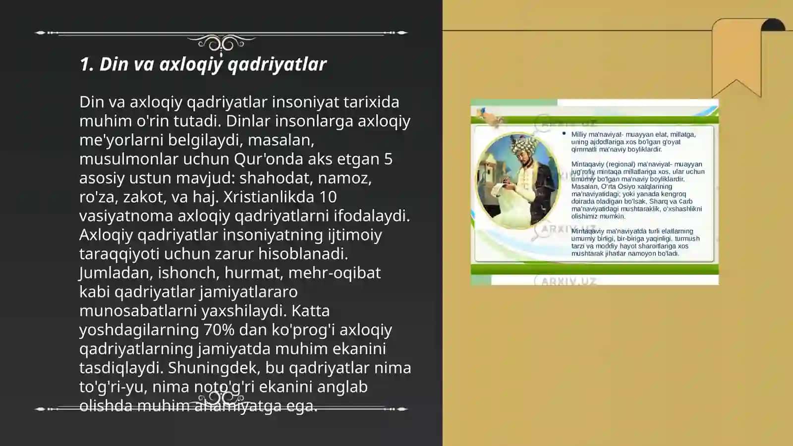 Din va ma'naviyat axloq va san'at masalalari 3