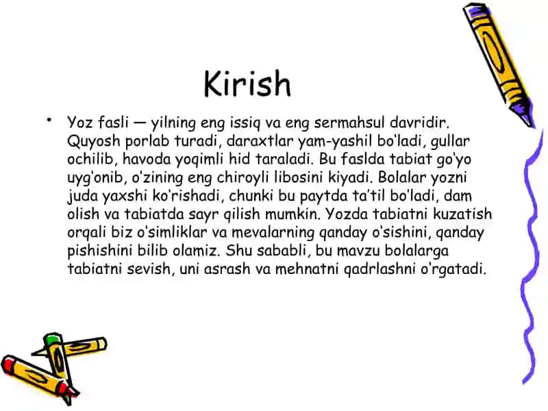 Yoz faslidagi tabiat manzarasi bilan tanishtirish va mevalarning pishishini kuzatish 3