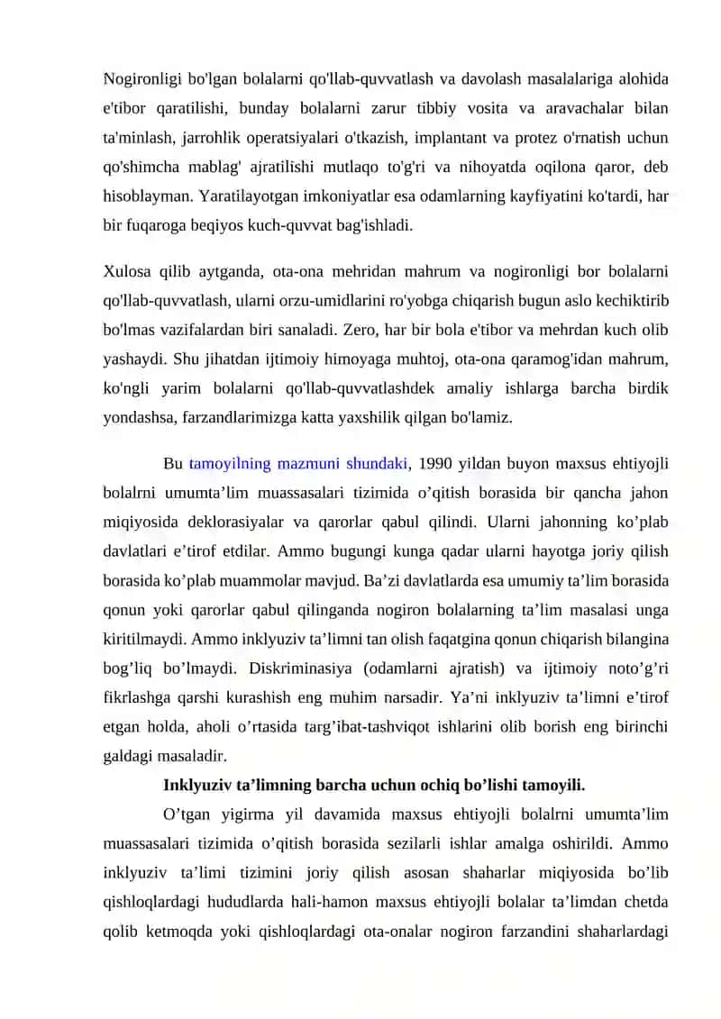 OʻZBEKISTONDA IJTIMOIY SOHADA AMALGA OSHIRILAYOTGAN OʻZGARISHLAR MAZMUN VA MOHIYATI 3