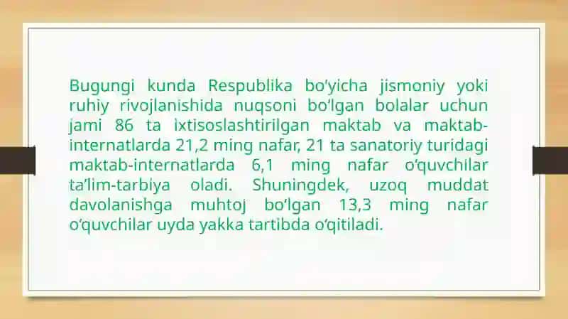 O‘zbekistondagi imkoniyati cheklangan bolalar uchun inkluziv ta’lim 3