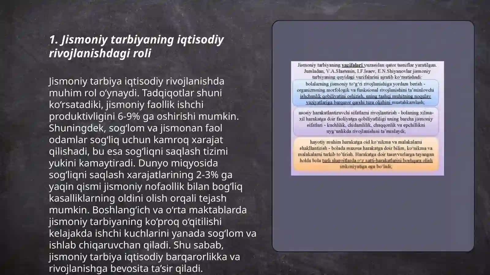 Jismoniy tarbiyaning jamiat rivojlanishidagi moddiy va iqtisodiy samaradorligi 3