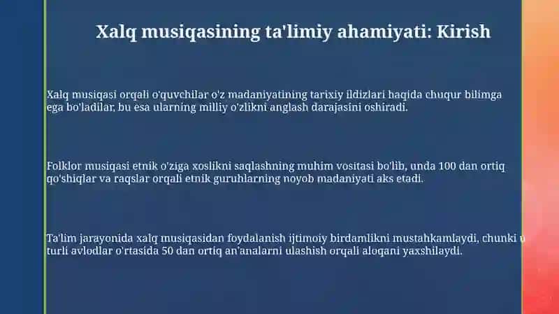 Xalq musiqasining tarbiyaviy ahamiyati 3