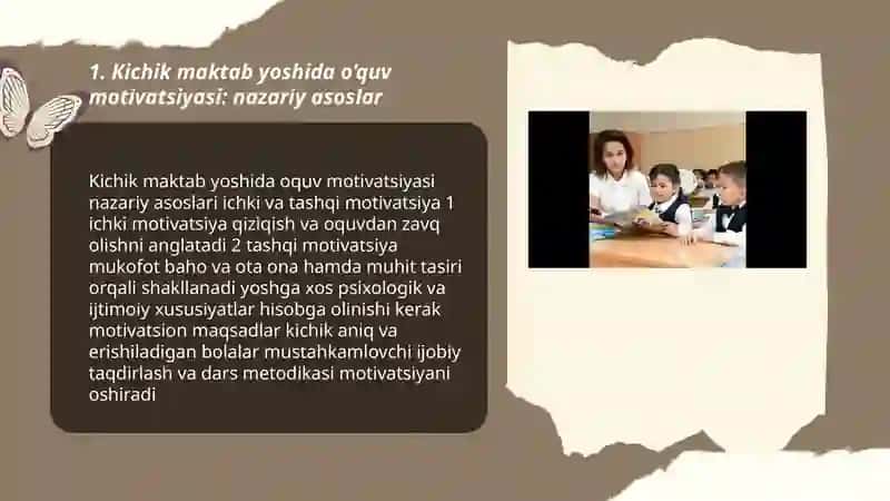 Kichik maktab yoshi davrida o’quv motivatsiyasi 3