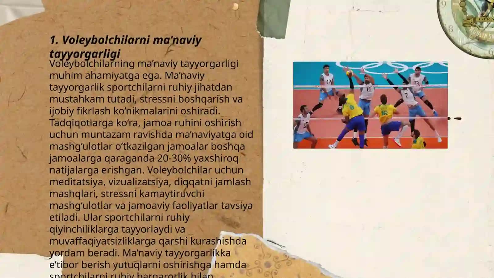 Voleybolchilarni ma’naviy irodaviy va psixologik tayyorgarligi 3