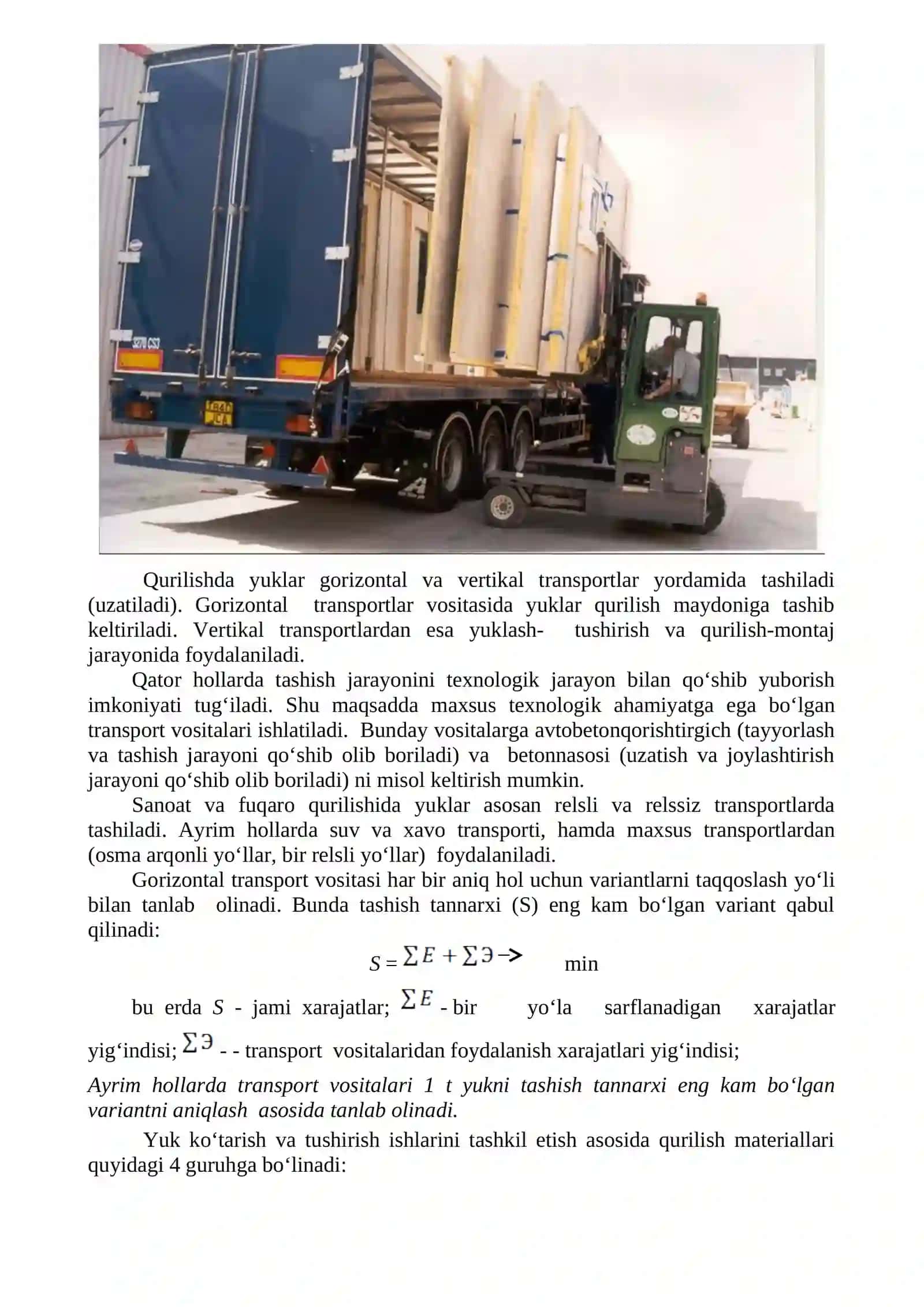 Qurilish va sanoat yuklarini tashish 3