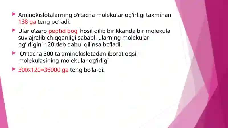 Oqsillarning Xossalari 3