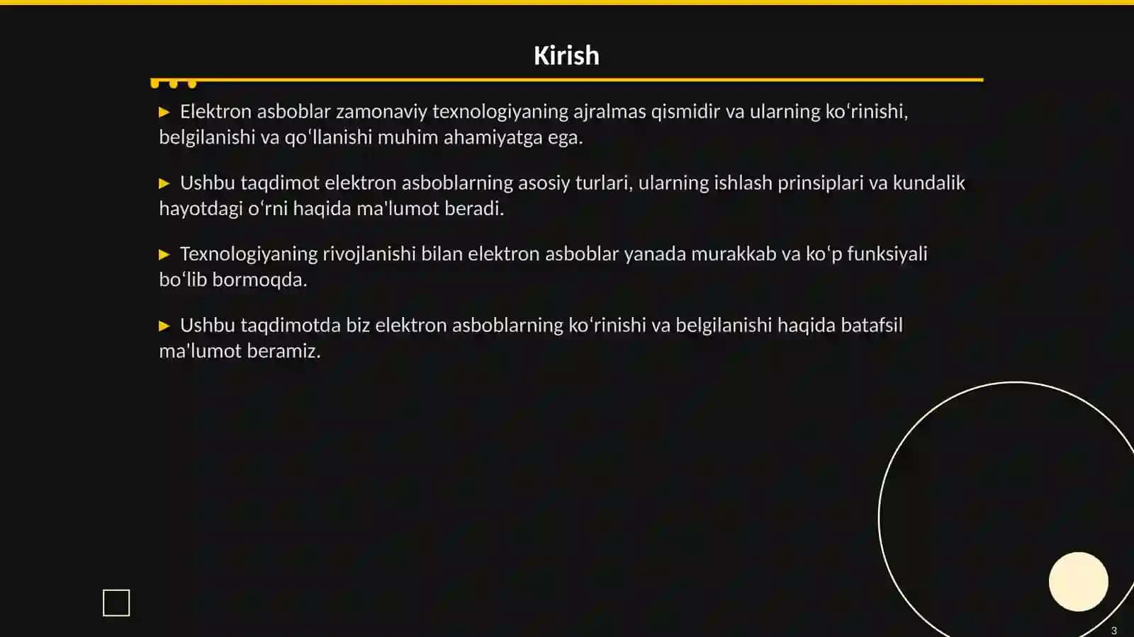 Elektron Asboblarni Ko‘rinishi, Belgilanishi va Qo‘llanishi 3