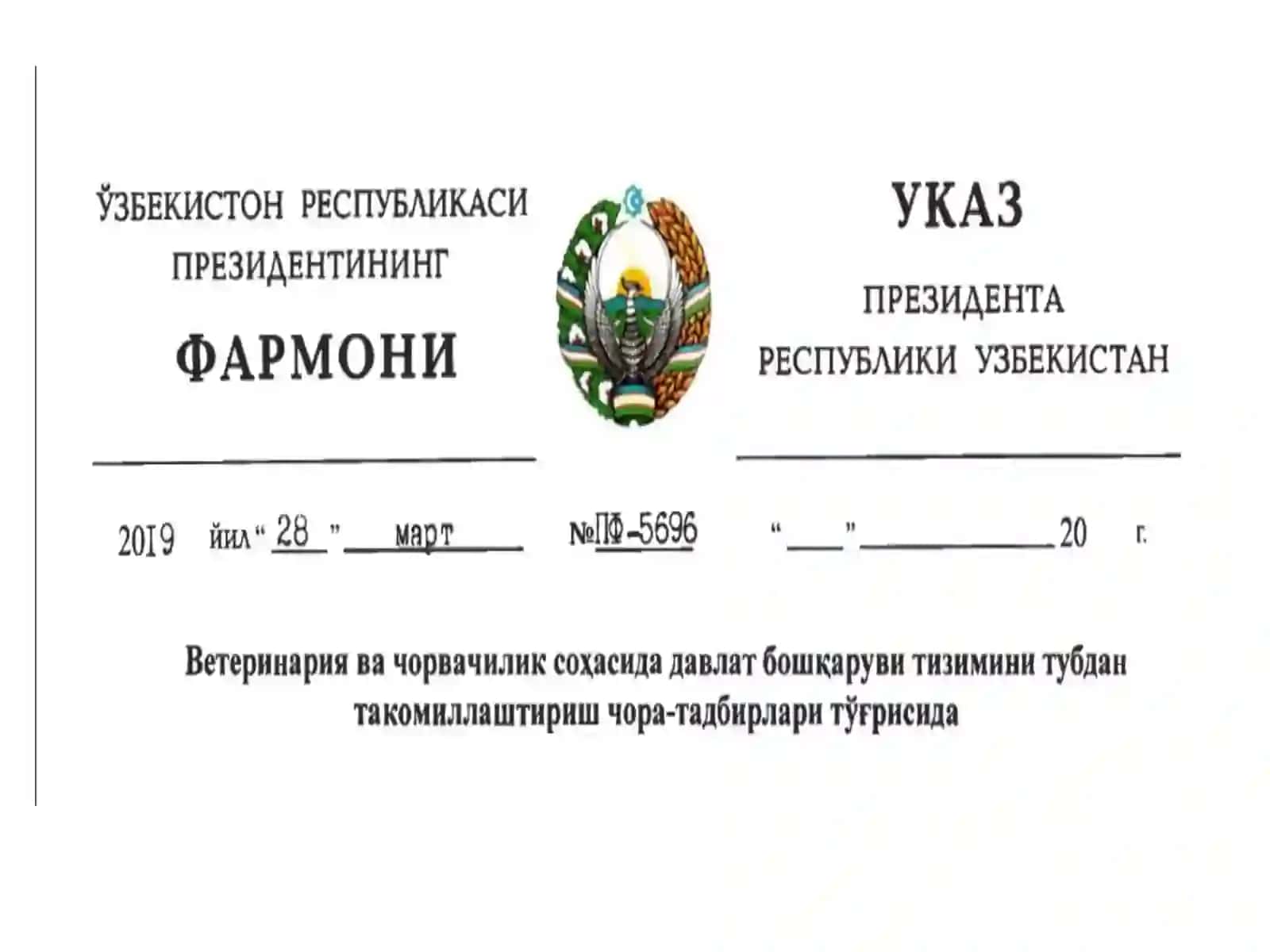 TUMANSHAHARLARDA VETERINARIYA XIZMATINI TASHKIL QILISH 3