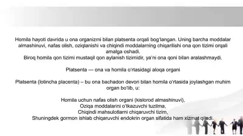 Ona qornida qon aylanishning ahamiyati va bola tug‘ilgandan keyingi o‘zgarishlar 3