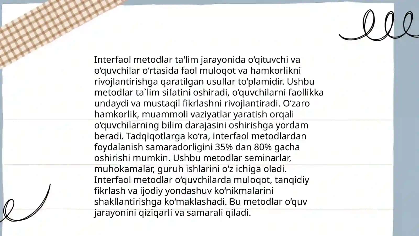 Boshlangʻich taʼlimda interfaol metodlarning faoliyati 3
