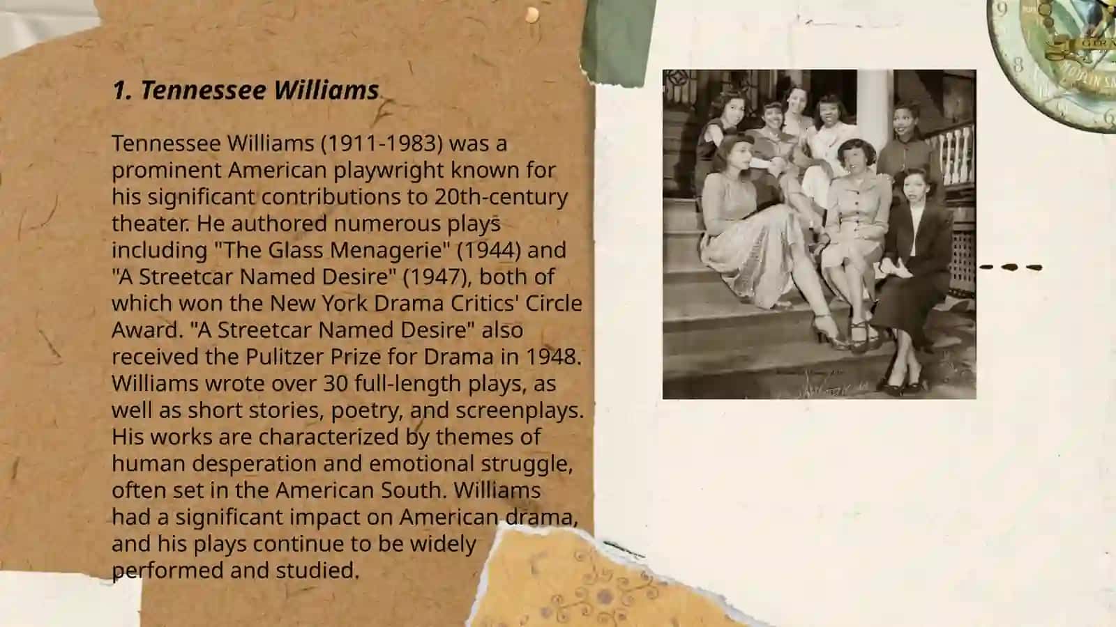 Playwrights of the Late 1940s and 1950s 3