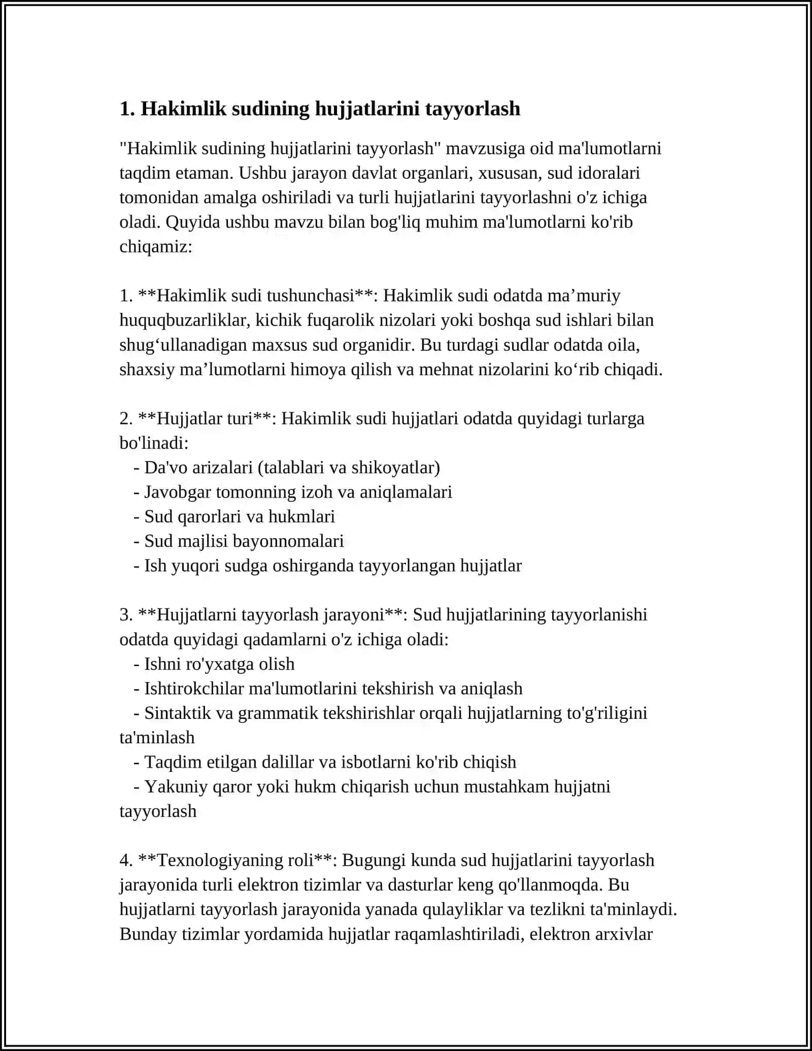 HAKAMLIK SUDINING HAL QILUV QARORLARI BILAN BOGʻLIQ BOʻLGAN ISHLARNI YURITISH 3