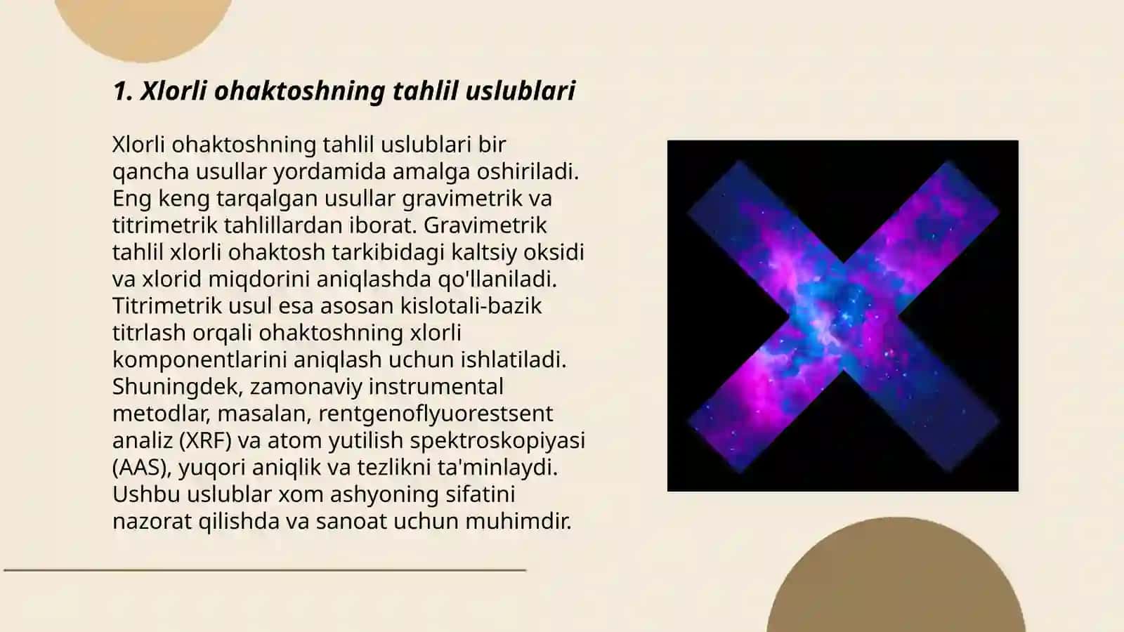 Xlorli ohaktoshning tahlil uslublari 3