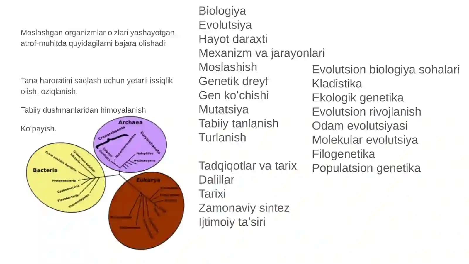 Biologiyada moslashish 3