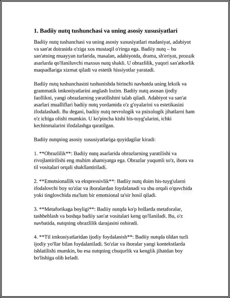 Badiiy Nutq va uning Xususiyatlari 3